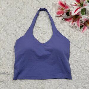 Lululemon - Lavender 'Align' Halter-Neck Crop Top (w/Padded Bra) - Size 6